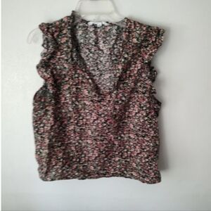 BB Dakota Steve Madden Floral Print Blouse Large